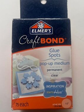 Elmer's Craft Bond Glue Spots Pop-up Medium 75 spots  1/2 inch